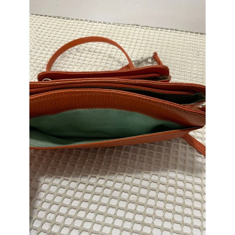 Hobo International tangerine leather Sling‎ Bag Orange